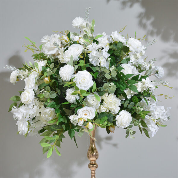 Custom white flower ball