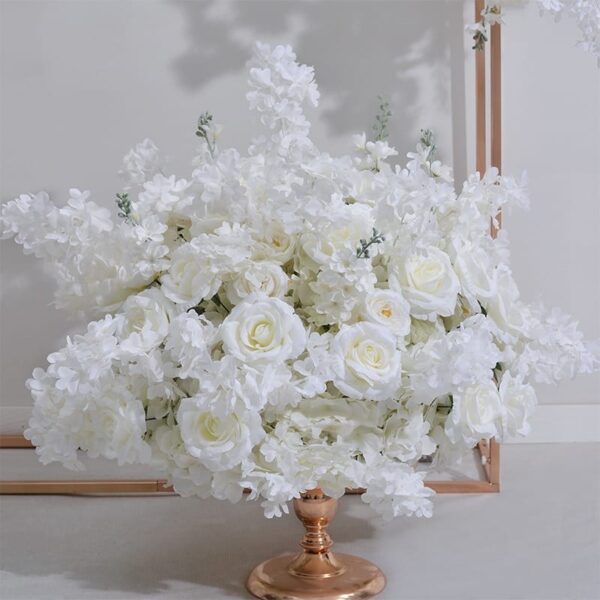 Custom white flower ball