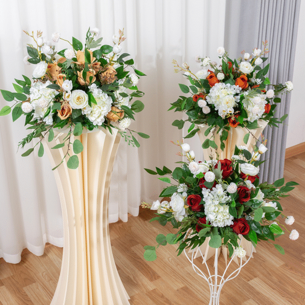 Artificial Rose Flowers Road Lead Flower Ball For Wedding Decoration Table Centerpiece - Image 2