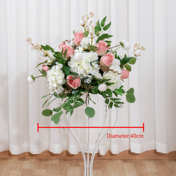 Artificial Rose Flowers Road Lead Flower Ball For Wedding Decoration Table Centerpiece - Image 6