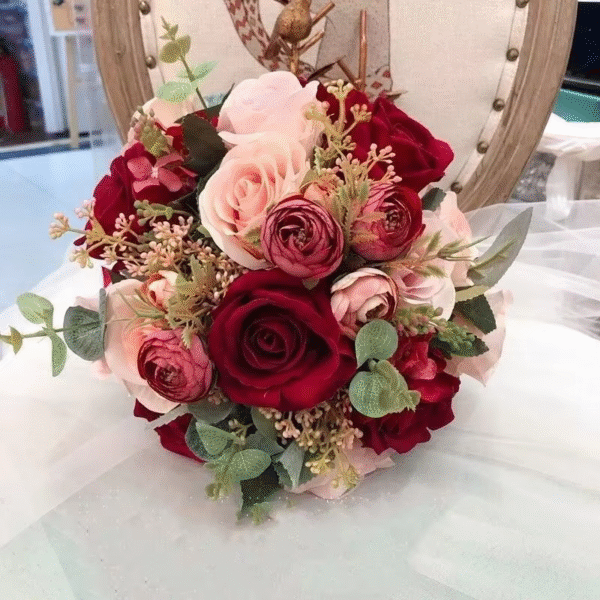 Bridal bouquet mixed bouquet of roses