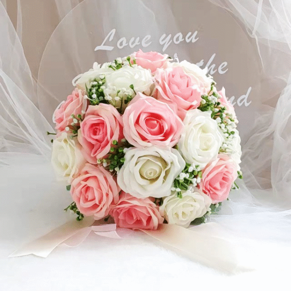 Bridal bouquet mixed bouquet of roses - Image 2