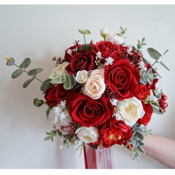Bridal bouquet mixed bouquet of roses - Image 3