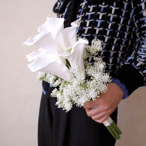 Starry Roses Holding Flower Bouquets