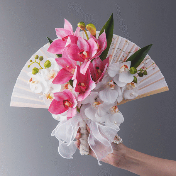 Starry Roses Holding Flower Bouquets - Image 6