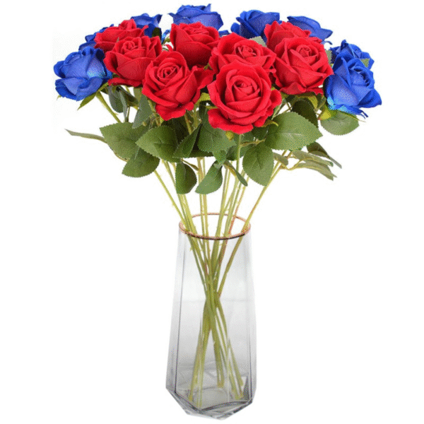 Faux Single Rose Flower For Christmas - Image 3