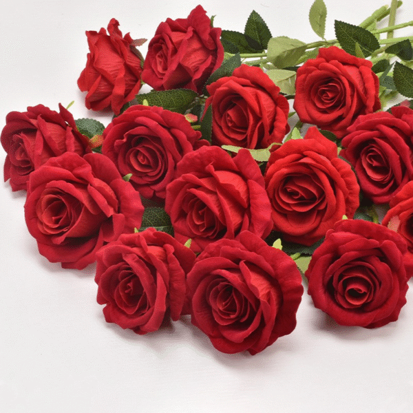 Faux Single Rose Flower For Christmas - Image 4