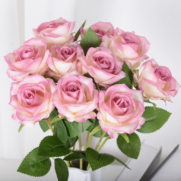 Faux Single Rose Flower For Christmas - Image 6