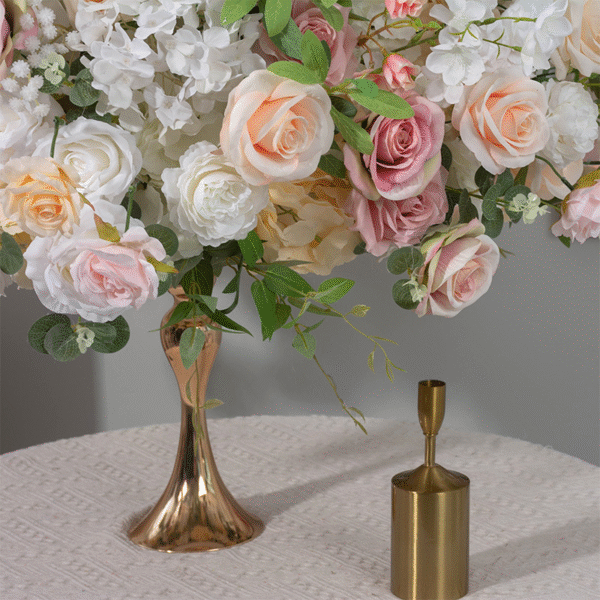 New Arrival Artificial Rose Peony Baby Breath Flower Balls Centerpieces For Wedding Decoration - Image 6