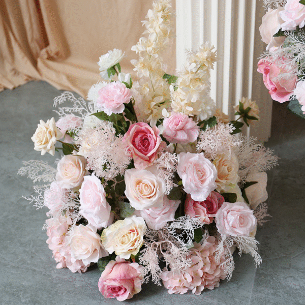 Hot Sale Autumnal Color Wedding Centerpieces Orange Flower Ball Centerpiece Flower Balls Table Centerpiece - Image 2