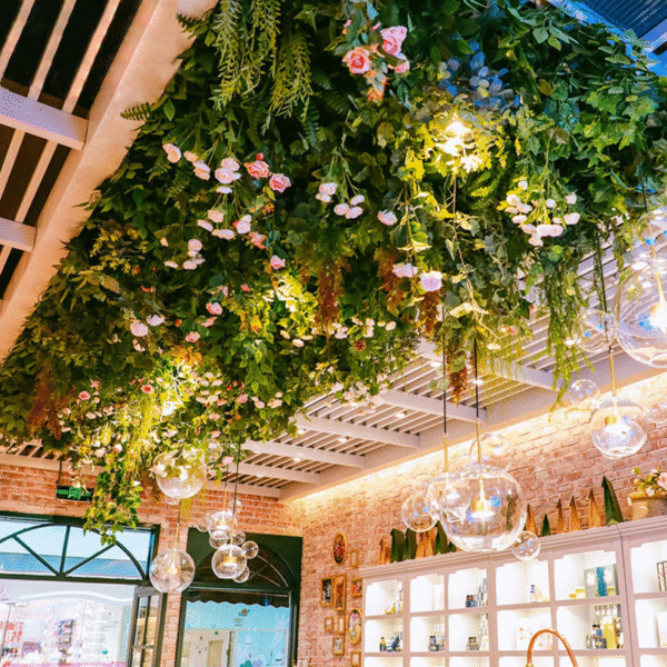 Live Room Ceiling Floral Furnishings Plant Top Decorative Flowers - Image 2