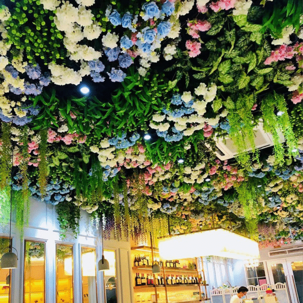 Live Room Ceiling Floral Furnishings Plant Top Decorative Flowers - Image 3