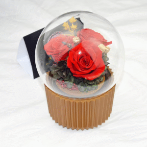Three eternal rose music boxes