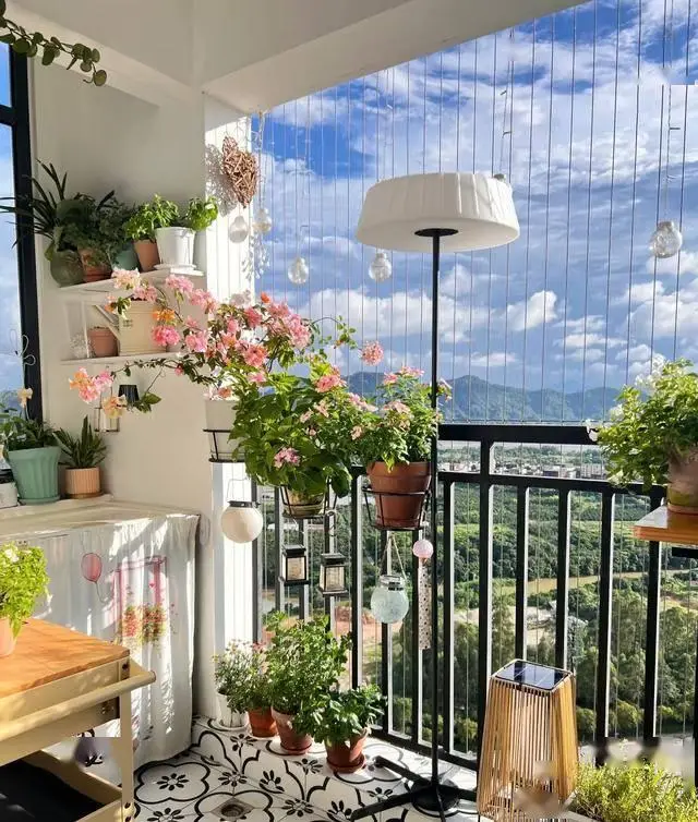 Balcony Faux Flowers